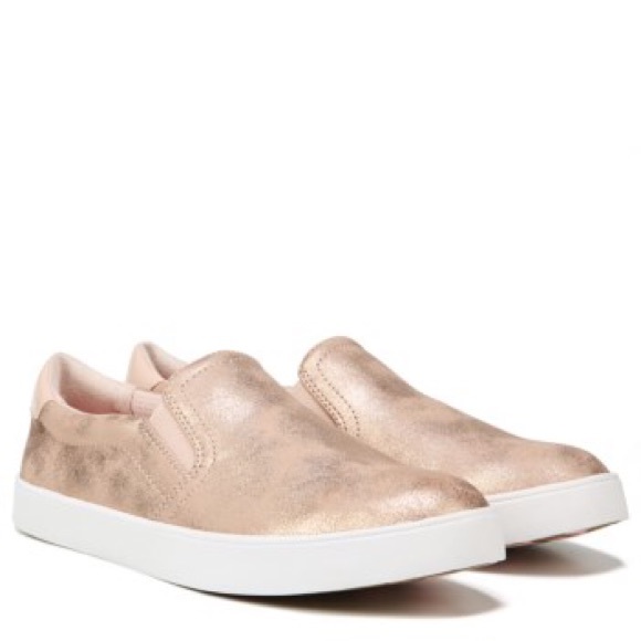 Dr Scholls Madison Rose Gold Slip Ons 